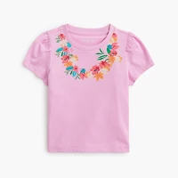 Baby & toddler girls' floral lei graphic tee