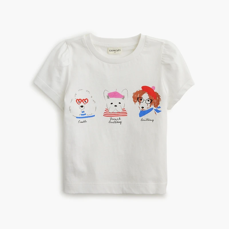 Baby & toddler girls' dogs graphic tee