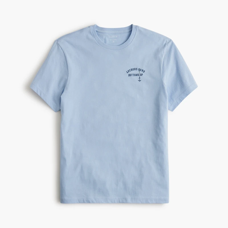 "Bottoms up" graphic tee