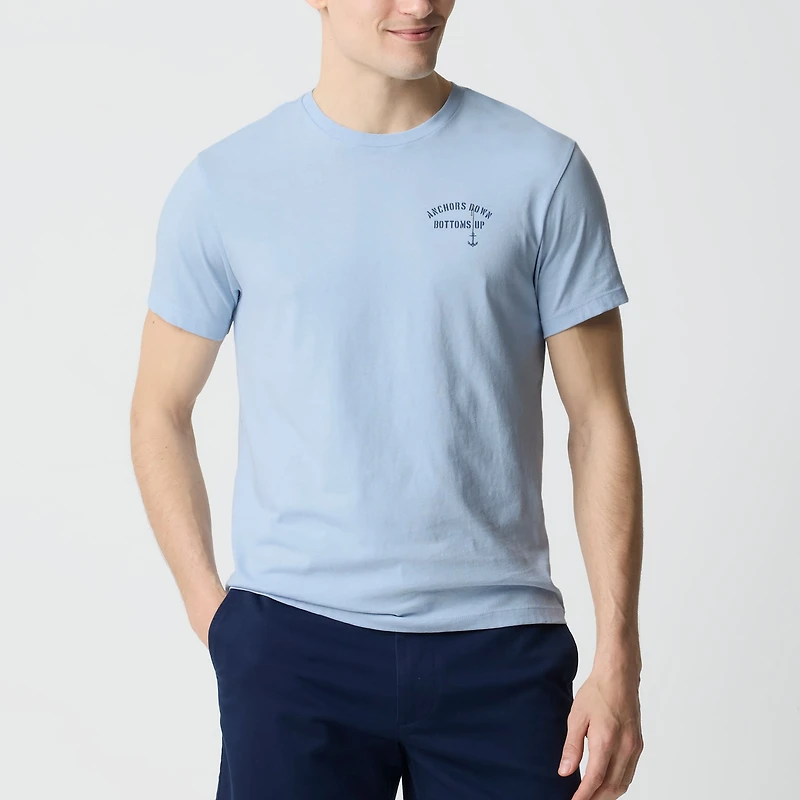 "Bottoms up" graphic tee