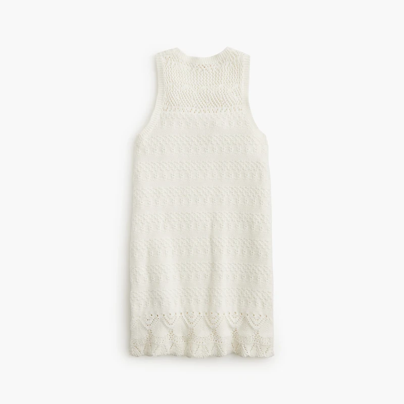 Girls' crochet sweater-dress