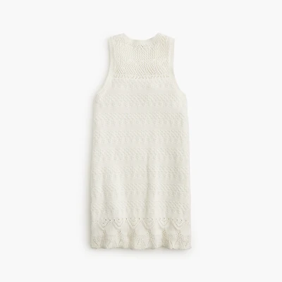 Girls' crochet sweater-dress