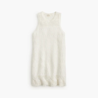 Girls' crochet sweater-dress