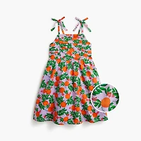 Girls' ruched-bodice tank dress