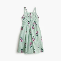 Girls' block-print tank dress