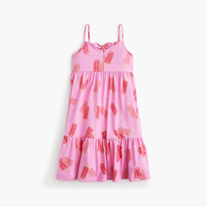 Girls' ice pop-print midi dress