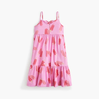 Girls' ice pop-print midi dress