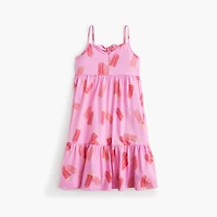 Girls' ice pop-print midi dress