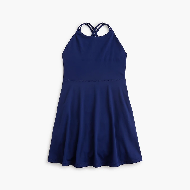 Girls' cross-back active dress