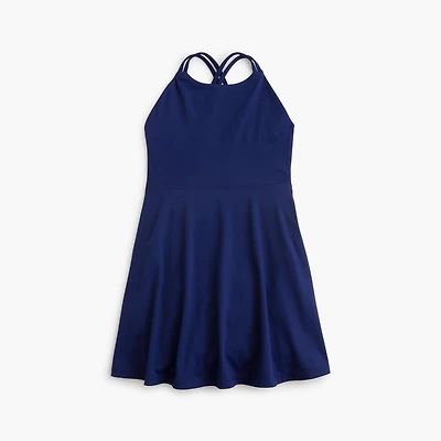Girls' cross-back active dress