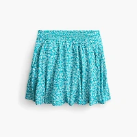 Girls' floral skort