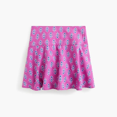 Girls' block-print skort