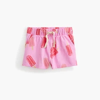 Girls' ice pop-print knit short