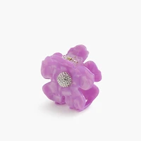 Embellished flower claw clip
