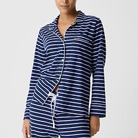Long-sleeve knit pajama set