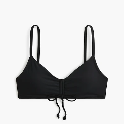 Tie-front bikini top