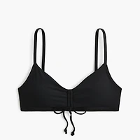 Tie-front bikini top