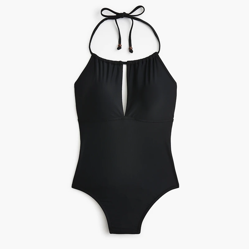 Halter one-piece swimsuit