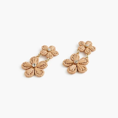 Flower statement earrings