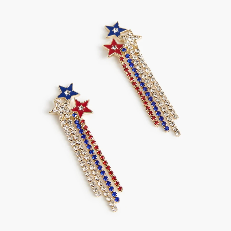 Star waterfall statement earrings