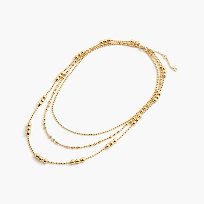 Beaded layering necklace