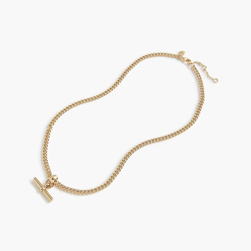 T-bar pendant necklace