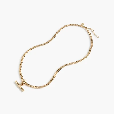 T-bar pendant necklace