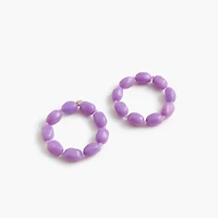 Beaded chunky bracelets set