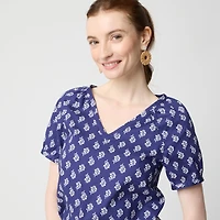 Cotton poplin top