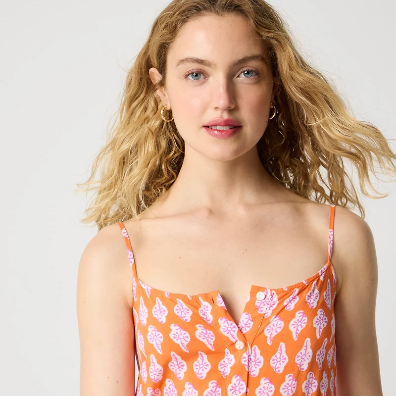 Strappy tiered midi dress