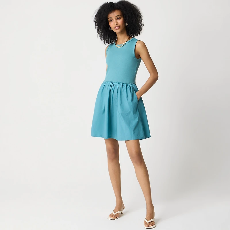 Knit mixy mini dress