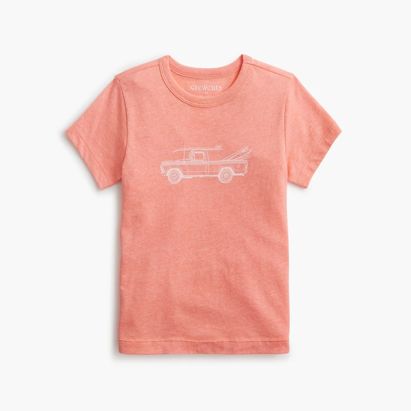 Boys' surfboard truck graphic tee