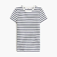Short-sleeve striped slim-fit everyday tee