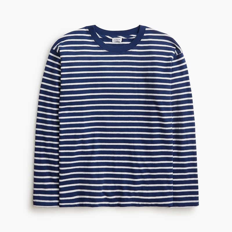 Long-sleeve striped tee