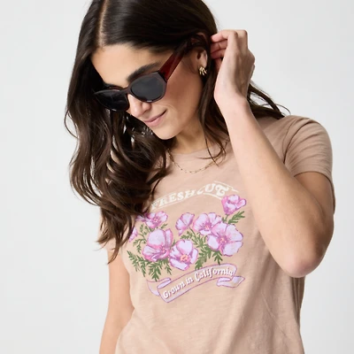 "Fresh flowers" graphic tee