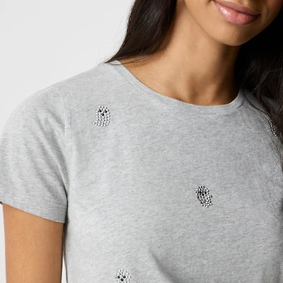 Ghosts embellished graphic tee