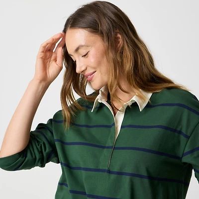 Striped rugby shirt