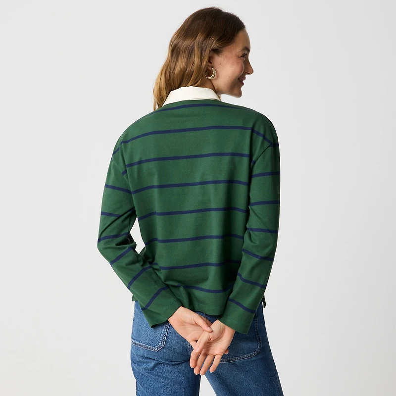 Striped rugby shirt