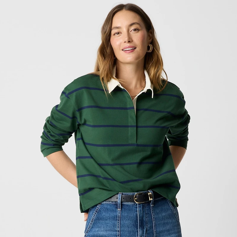 Striped rugby shirt