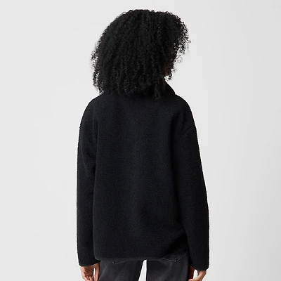 Sherpa snap pullover