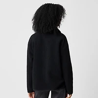 Sherpa snap pullover