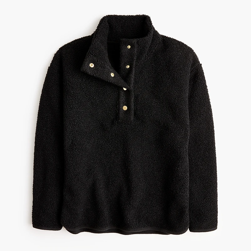 Sherpa snap pullover
