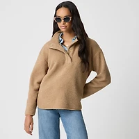 Sherpa snap pullover