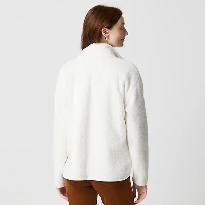 Sherpa snap pullover