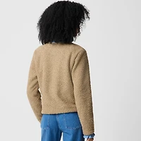 Sherpa blanket-stitch jacket
