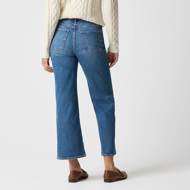 Tall wide-leg cropped jean in all-day stretch