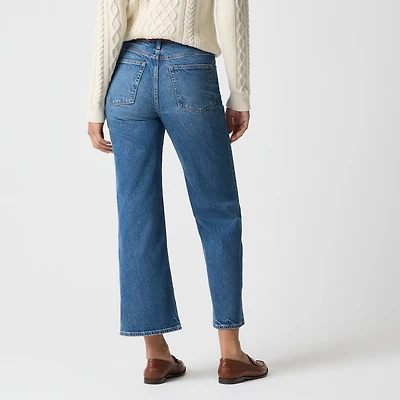 Tall wide-leg cropped jean in all-day stretch