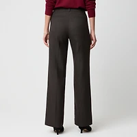 Petite Remy plaid full-length high-rise wide-leg pant