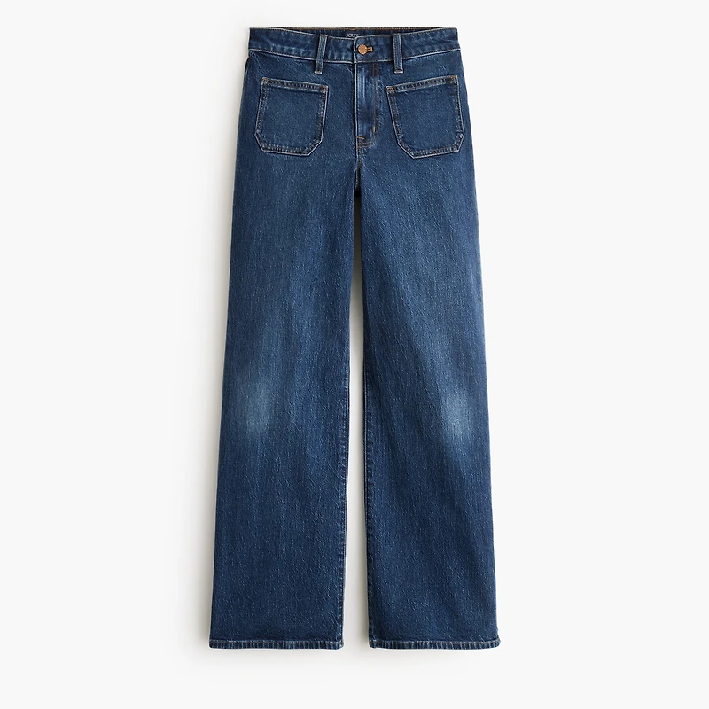 Curvy slim wide-leg jean all-day stretch