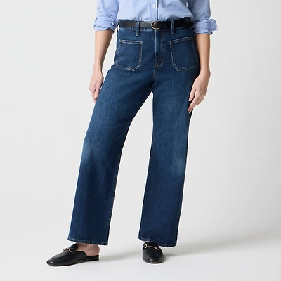 Curvy slim wide-leg jean all-day stretch